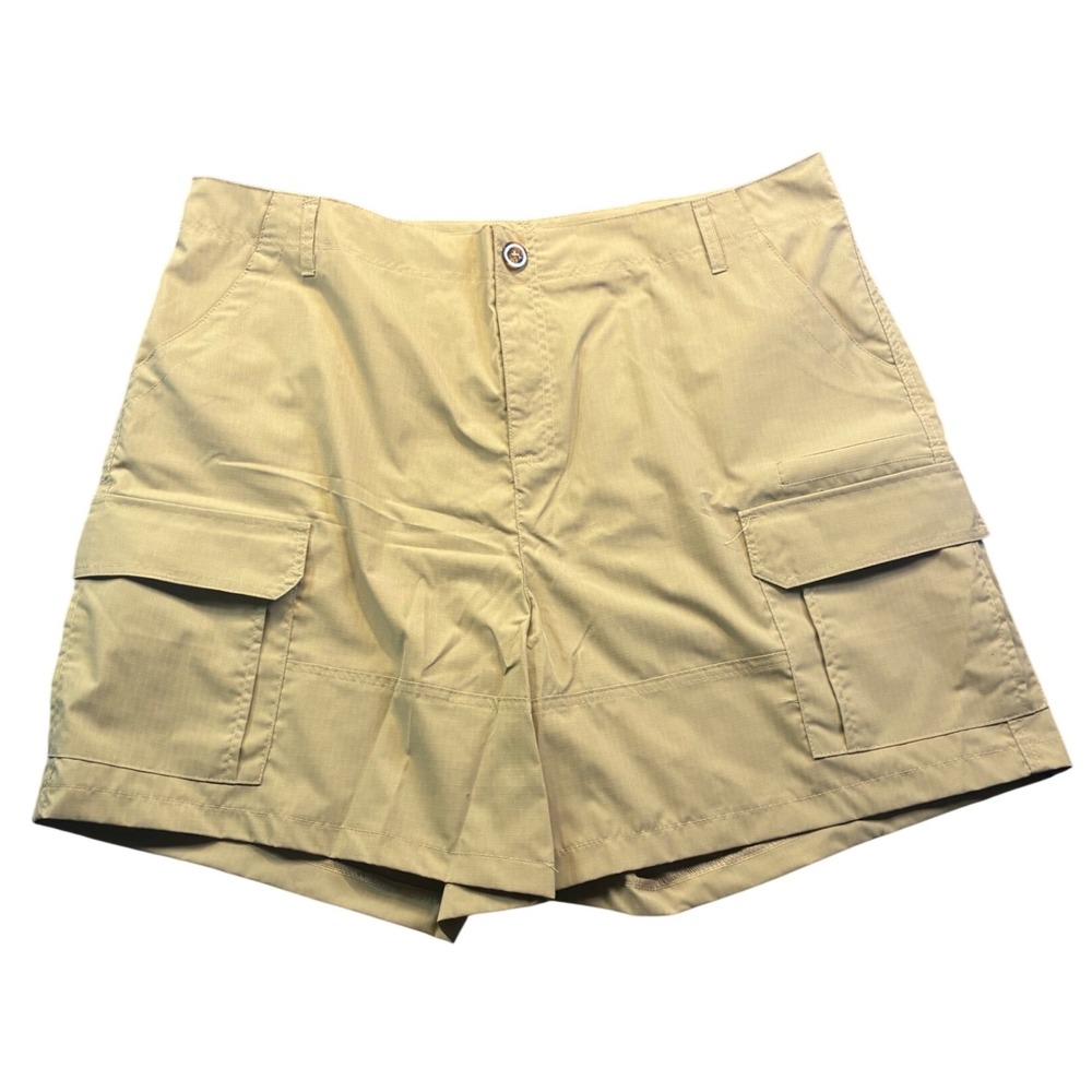 Mens 40" Khaki Ripstop Cargo Shorts Tan Tactical Utility Hiking Outdoor Gorpcore